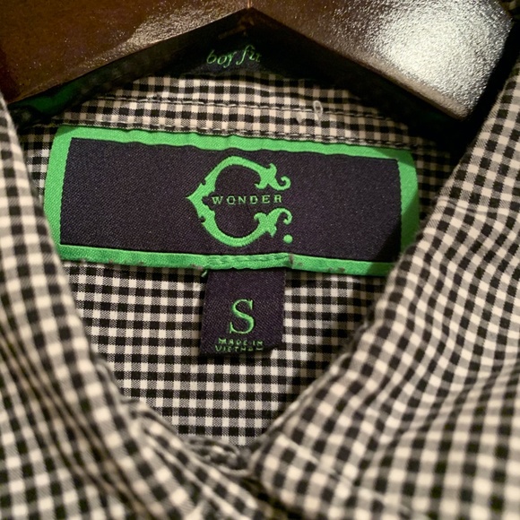 Small check Gingham pattern button-down shirt - Picture 2 of 2